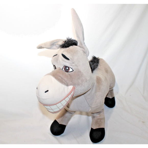 Shrek 2 Jumbo Plush Donkey Fun Big Smile Smiling Dreamworks 2004 Hasbro 21" - Picture 1 of 10